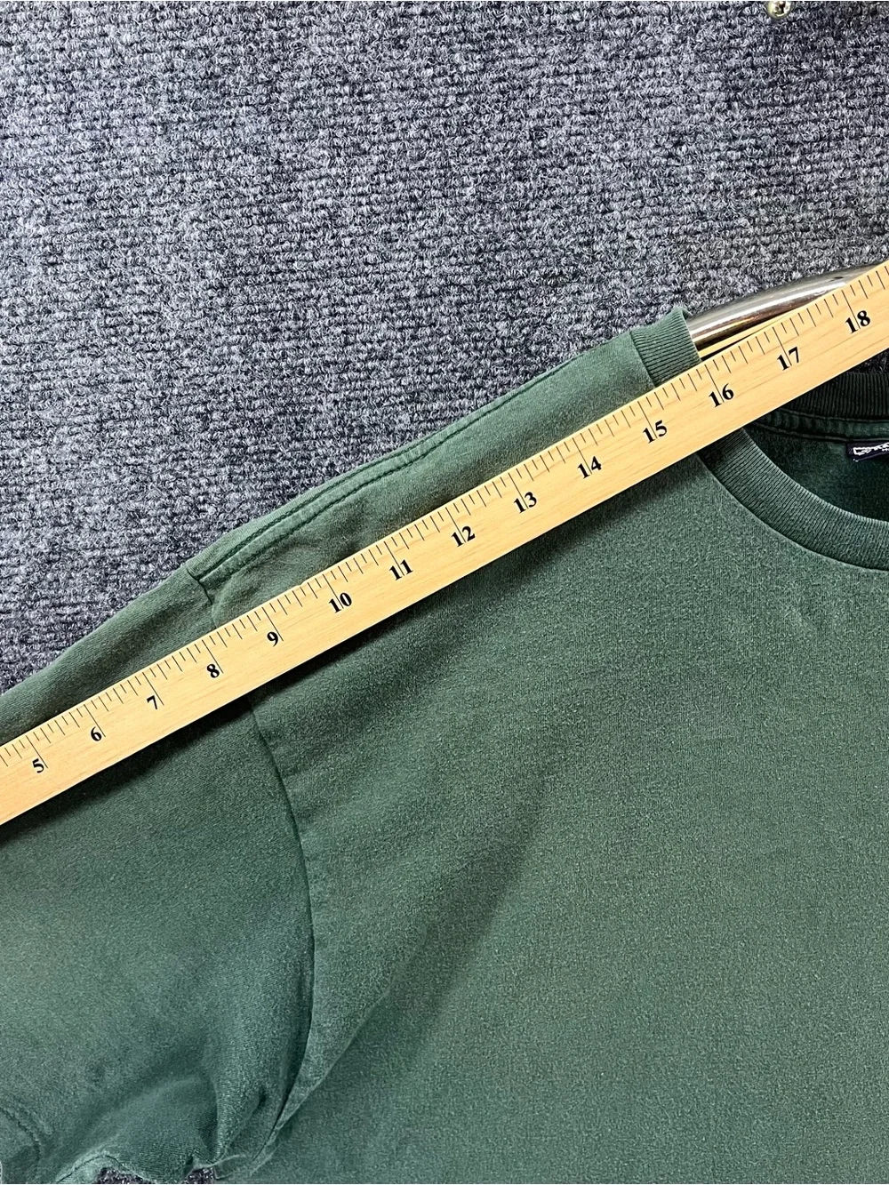 Vtg Polo Ralph Lauren Shirt Mens Large Green Pocket Single Stitch 90s USA Made